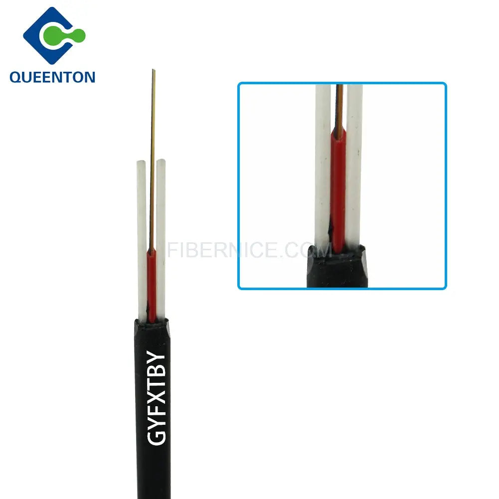 Outdoor Flat Drop Fiber Optic Cable 1.6mm GYFXTBY  Outdoor Flat Drop Fiber Optic Cable 1.6mm GYFXTBY