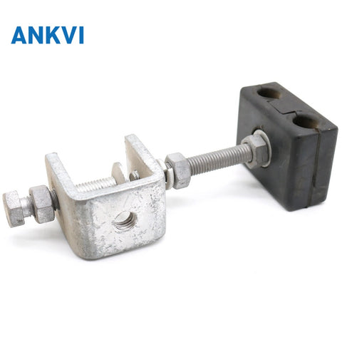 Down Lead Clamp for Fiber Optic Cable on Tower