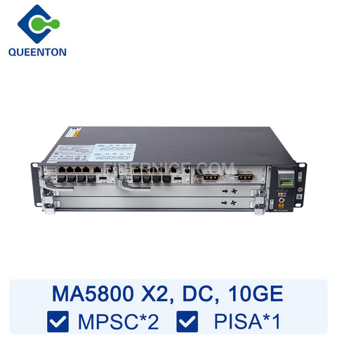 Huawei MA5800-X2 OLT DC (19 inch) 2 Slots Equipped with 2*MPSC 1*PISA