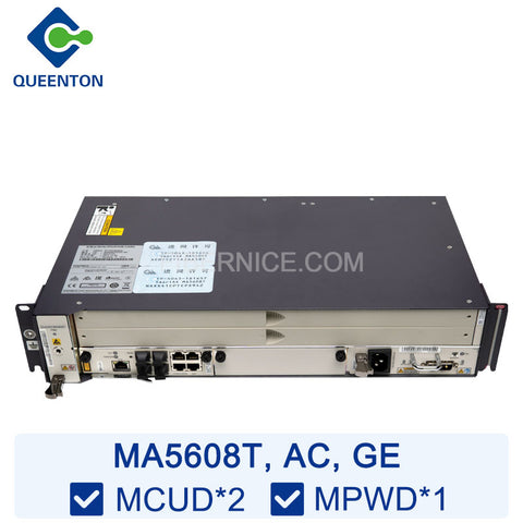 Huawei MA5608T OLT GE AC (19 inch) 2 Slots Equipped with 2*MCUD 1*MPWD