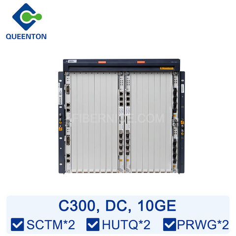 ZTE C300 OLT 10GE DC (19 inch) 15 Slots Equipped with 2*SCTM 2*HUTQ 2*PRWG