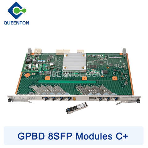 GPBD GPON 8 Ports Interface Card for MA5600 Series OLT Contains 8pcs SFPs Modules C+