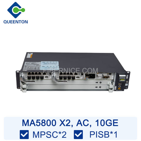 Huawei MA5800-X2 OLT AC (19 inch) 2 Slots Equipped with 2*MPSC 1*PISB