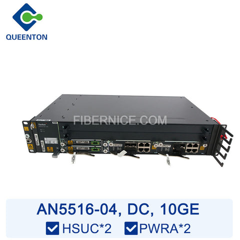 Fiberhome AN5516-04 OLT 10GE DC (19 inch) 2 Slots Equipped with 2*HSUC 2*PWRA