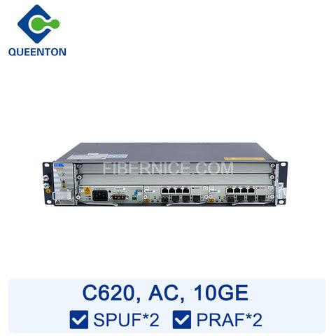 ZTE C620 OLT 10GE AC (19 inch) 2 Slots Equipped with 2*SPUF 1*PRAF