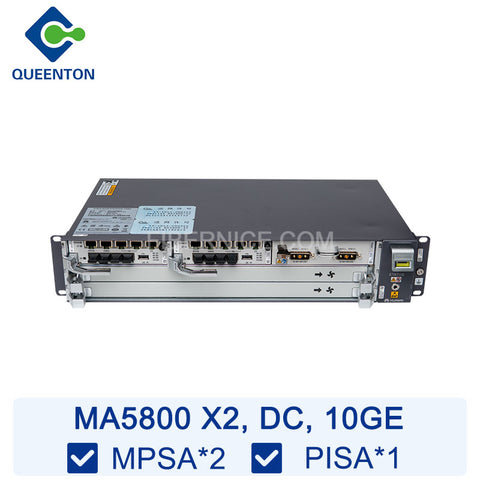 Huawei MA5800-X2 OLT DC (19 inch) 2 Slots Equipped with 2*MPSA 1*PISA