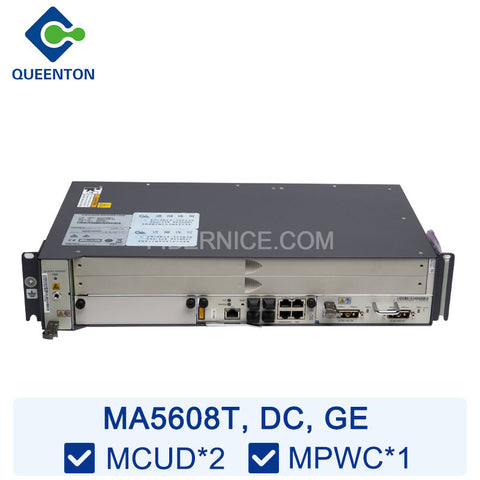 Huawei MA5608T OLT GE DC (19 inch) 2 Slots Equipped with 2*MCUD 1*MPWC