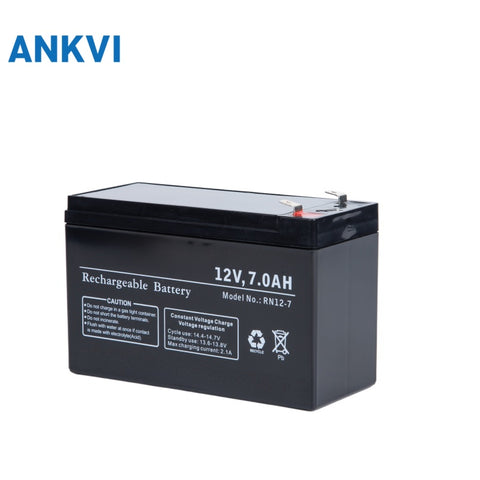 12V 7.0AH Rechargeable Battery VRLA AGM 2.03kg 33mΩ Internal Resistance for Emergency Lighting Telecom