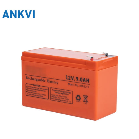 12V 9.0AH Rechargeable Battery VRLA AGM 2.43kg 22mΩ Internal Resistance for Telecom Emergency Lighting