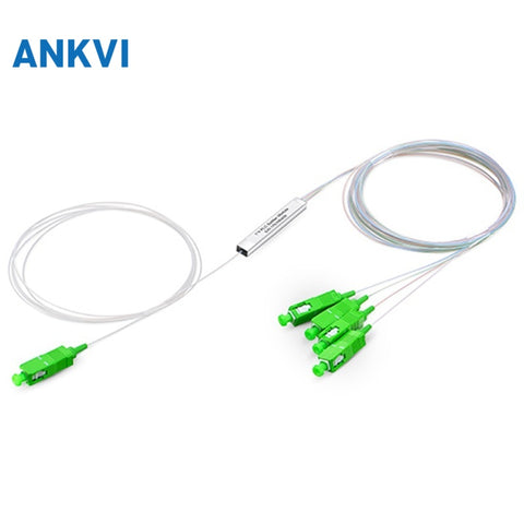 Fiber Optic PLC Splitter G657A1 0.9mm With SC/APC Connector