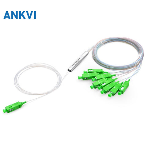 Fiber Optic PLC Splitter G657A1 0.9mm With SC/APC Connector