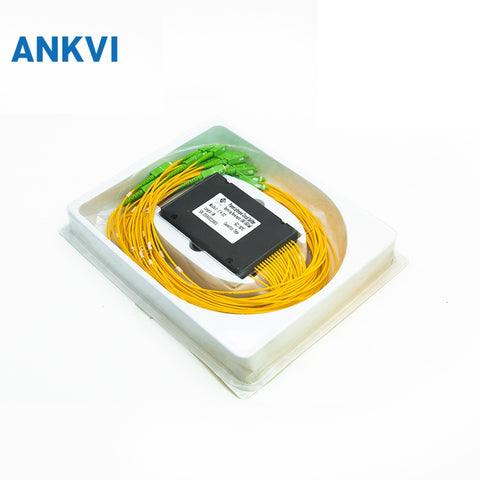 Fiber Optic PLC Splitter in ABS Box G657A1 2.0mm With SC/APC Connector
