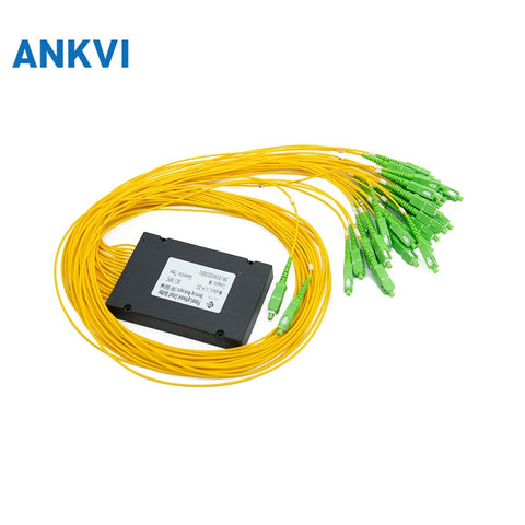 Fiber Optic PLC Splitter in ABS Box G657A1 2.0mm With SC/APC Connector