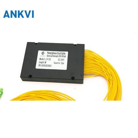 Fiber Optic PLC Splitter in ABS Box G657A1 2.0mm With SC/APC Connector