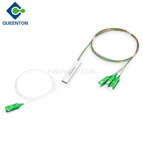 Fiber Optic PLC Splitter G657A1 0.9mm With SC/APC Connector 