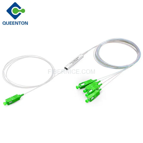 Fiber Optic PLC Splitter G657A1 0.9mm With SC/APC Connector 