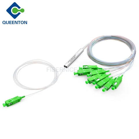 Fiber Optic PLC Splitter G657A1 0.9mm With SC/APC Connector 