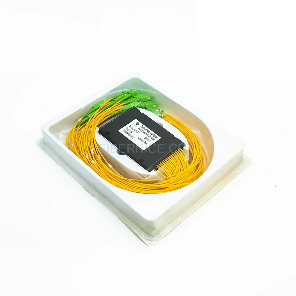 Fiber Optic PLC Splitter in ABS Box G657A1 2.0mm With SC/APC Connector 