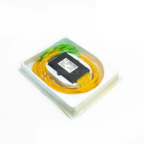 Fiber Optic PLC Splitter in ABS Box G657A1 2.0mm With SC/APC Connector 