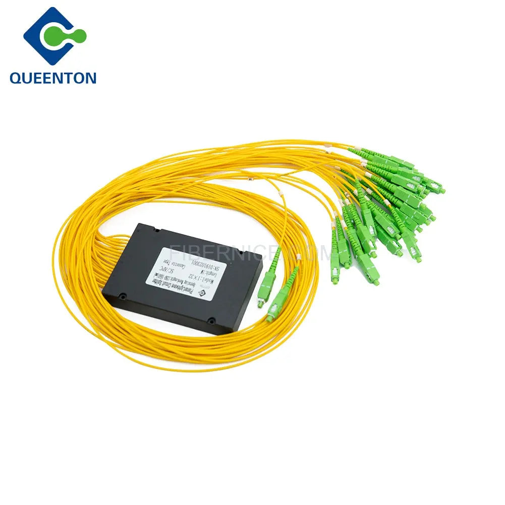 Fiber Optic PLC Splitter in ABS Box G657A1 2.0mm With SC/APC Connector 