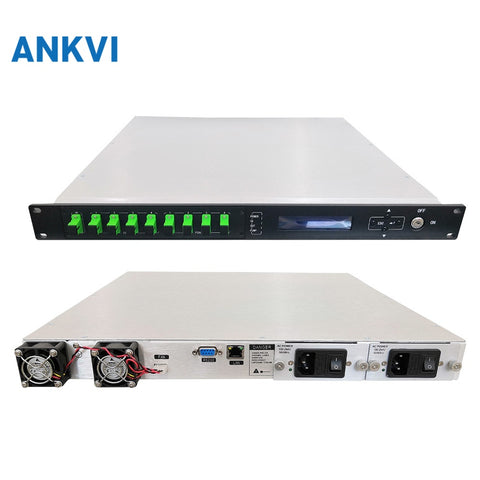 56EYA 1U 8Post Amplificador de fibra dopada Er/Yb de alta potência EDFA