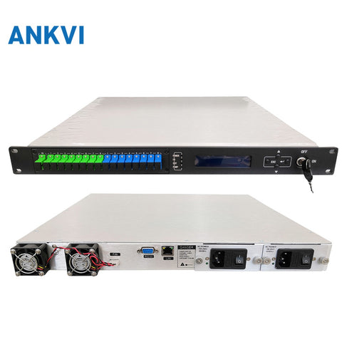 56EYA 1U 8Post Amplificador de fibra dopada Er/Yb de alta potência EDFA