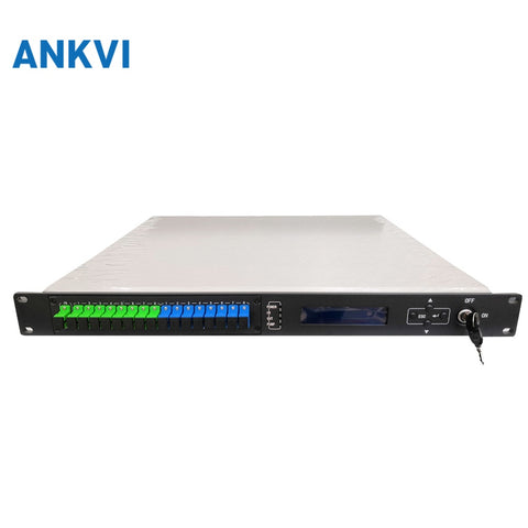56EYA 1U 8Post Amplificador de fibra dopada Er/Yb de alta potência EDFA