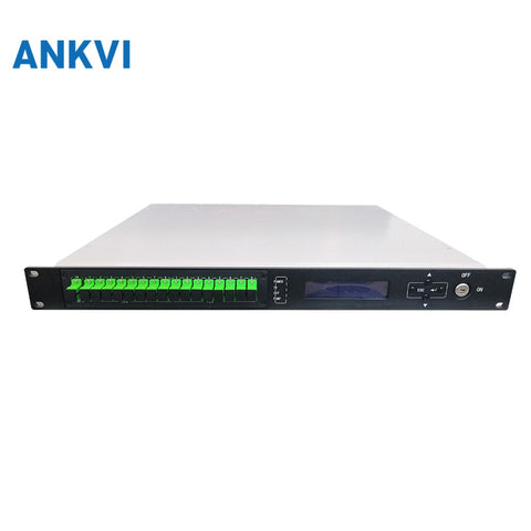 56EYA 1U 8Post Amplificador de fibra dopada Er/Yb de alta potência EDFA