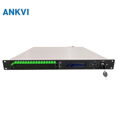 56EYA 1U 8Post Amplificador de fibra dopada Er/Yb de alta potência EDFA