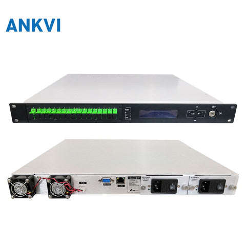 56EYA 1U 8Post Amplificador de fibra dopada Er/Yb de alta potência EDFA