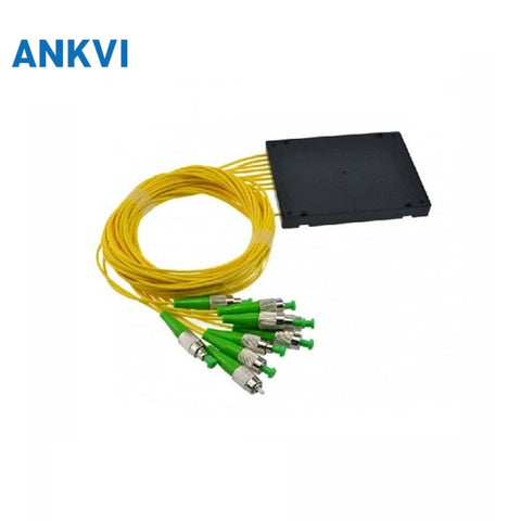 Fiber Optic PLC Splitter in ABS Box G657A1 2.0mm With FC/APC  Connector