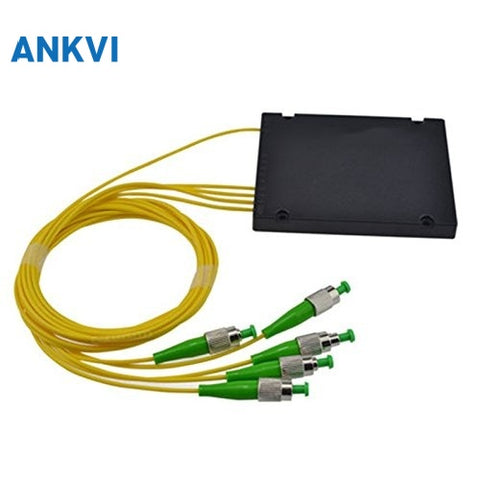 Fiber Optic PLC Splitter in ABS Box G657A1 2.0mm With FC/APC  Connector