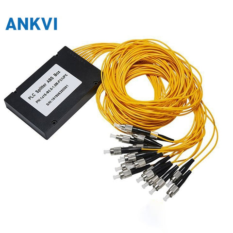 Fiber Optic PLC Splitter in ABS Box G657A1 2.0mm With FC/UPC  Connector