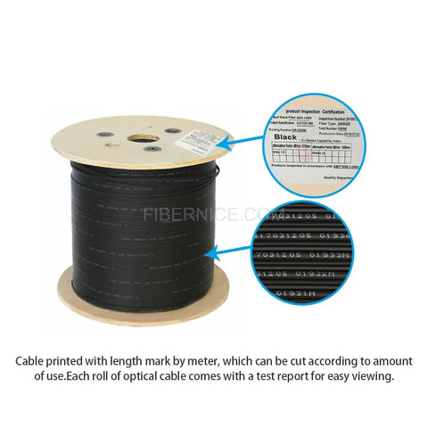 FTTH Indoor Fiber Optic Drop Cable GJXFH 