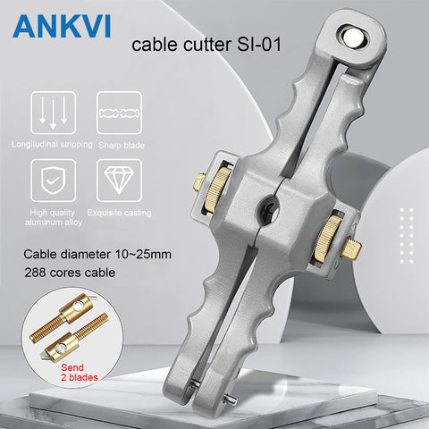 Armored Fiber Optic Cable Longitudinal Sheath Stripper SI-01 Stripping Tool