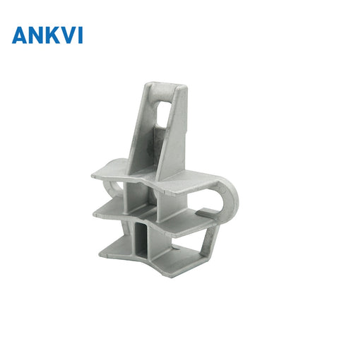 Low voltage ABC fiber optic anchor bracket for drop cable clamp