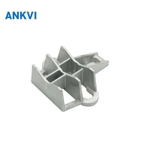 Low voltage ABC fiber optic anchor bracket for drop cable clamp