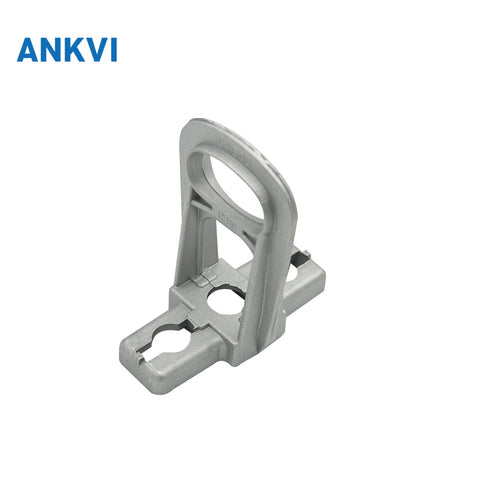 Low voltage ABC fiber optic anchor bracket for drop cable clamp