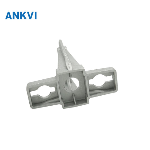 Low voltage ABC fiber optic anchor bracket for drop cable clamp