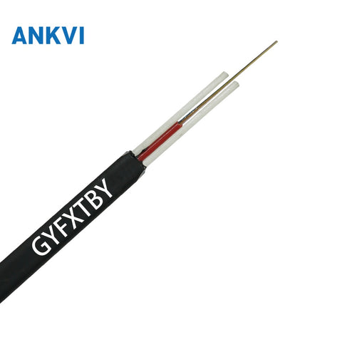 Outdoor Flat Drop Fiber Optic Cable 1.6mm GYFXTBY