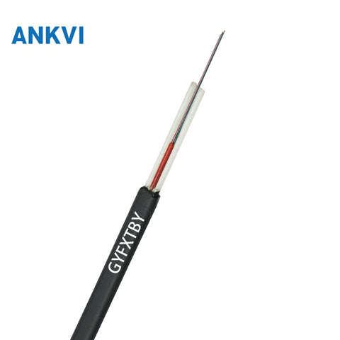Outdoor Flat Drop Fiber Optic Cable 1.6mm GYFXTBY