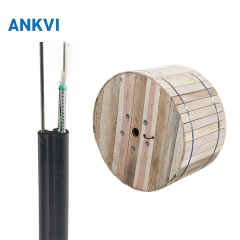 Outdoor Flat Drop Fiber Optic Cable Single Steel wire PE 1.4mm G652D GYXTC8Y