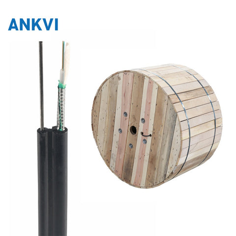 Outdoor Flat Drop Fiber Optic Cable Single Steel wire PE 1.4mm G652D GYXTC8Y