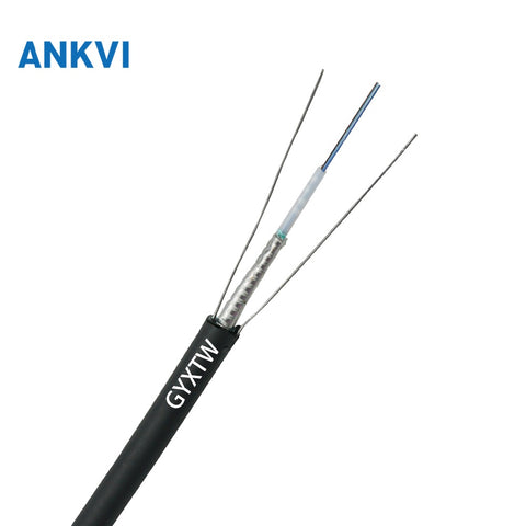 Outdoor Flat Drop Fiber Optic Cable PE G652D GYXTW