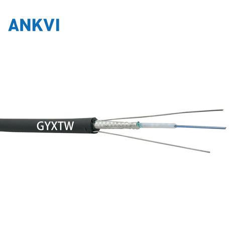 Outdoor Flat Drop Fiber Optic Cable PE G652D GYXTW