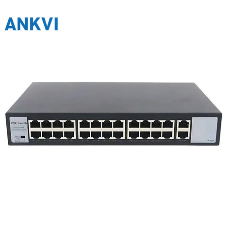 KU-5026GG 28-Port Gigabit PoE Switch 24 PoE+2 Uplink+2SFP 300W 128G Switching Capacity