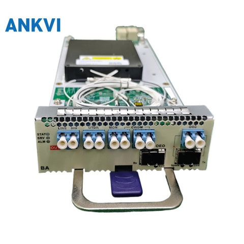 OBA Fiber Booster Amplifier  EDFA C‑Band 33dB Gain 20dBm Output  AGC/APC Compact 1/4 Slot