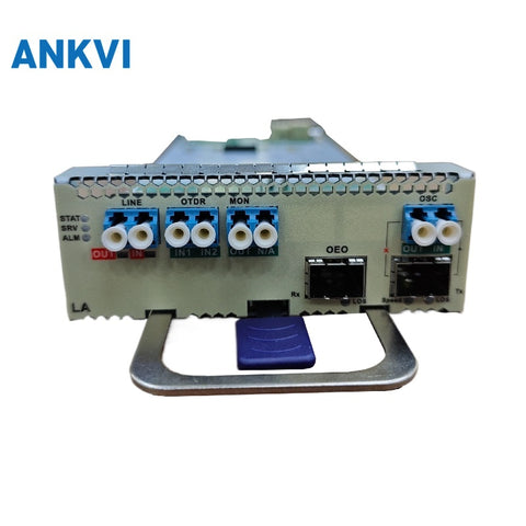 OLA Fiber Amplifier Module EDFA C‑Band 33dB Gain 20dBm Output AGC/APC Low Noise Compact 1/4 Slot