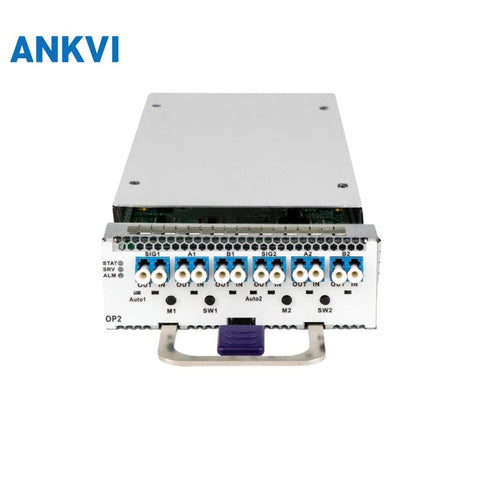 OP2 Fiber Protection Card 1+1 OLP <15ns Switching Low Loss Wide Power Range Compact 1/4 Slot
