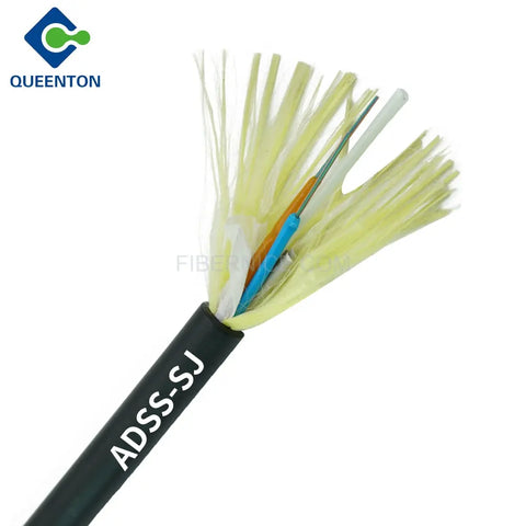 Outdoor ADSS 10.8 mm Cable span G652D PE Outer jacket Fiber Optic Cable ADSS 